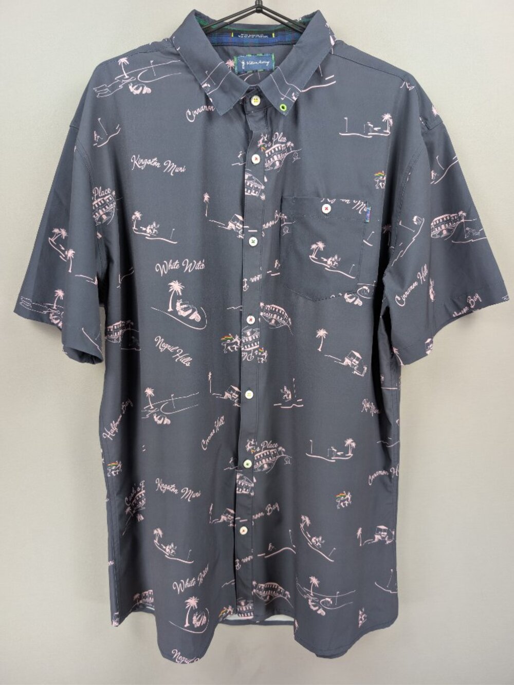 William Murray Golf Men's Shirt Jamaica Golf Course All Over Print Short Sleeve‎